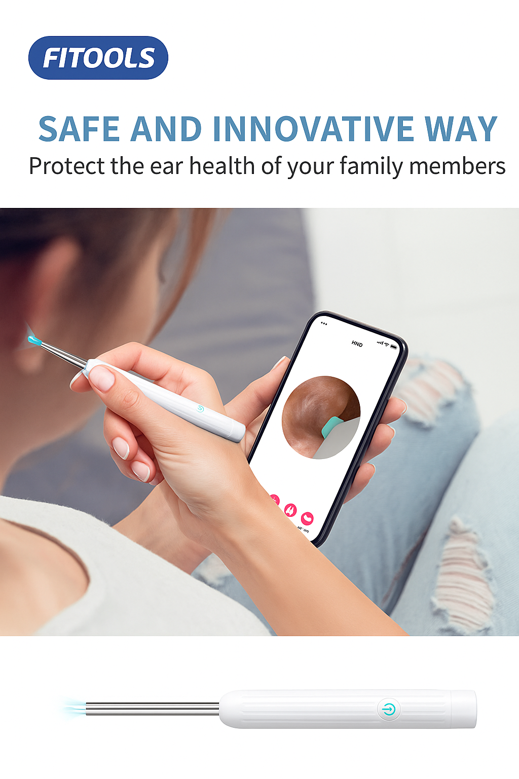 Fitools AurixCam Smart Visual Ear Cleaner