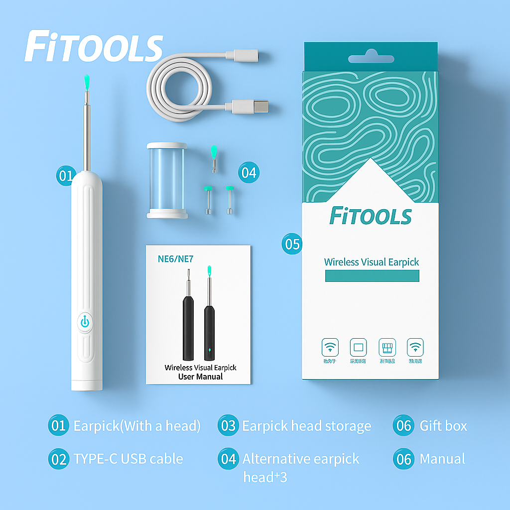 Fitools AurixCam Smart Visual Ear Cleaner