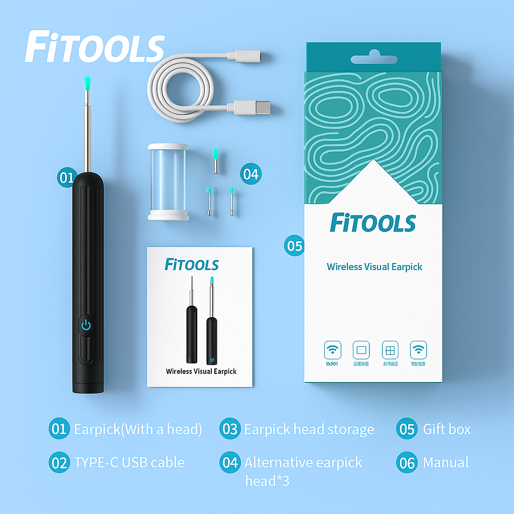 Fitools AurixCam Smart Visual Ear Cleaner