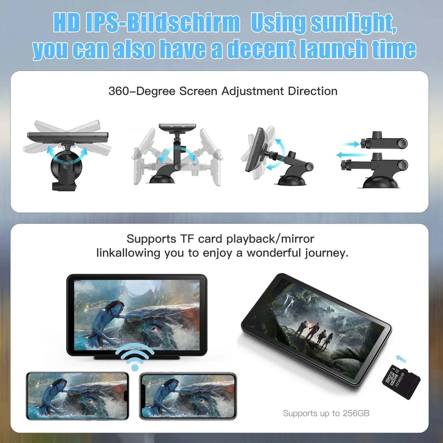 Universele 7-inch autoradio-videospeler